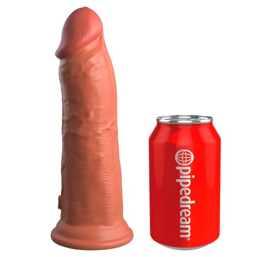 King Cock Elite - Realistyczne Silikonowe Dildo Z Przyssawką 20 CM Ciemny Kolor Skóry